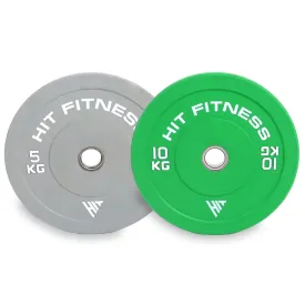 Hit Fitness 5kg & 10kg Coloured Bumper Plates | Bundle