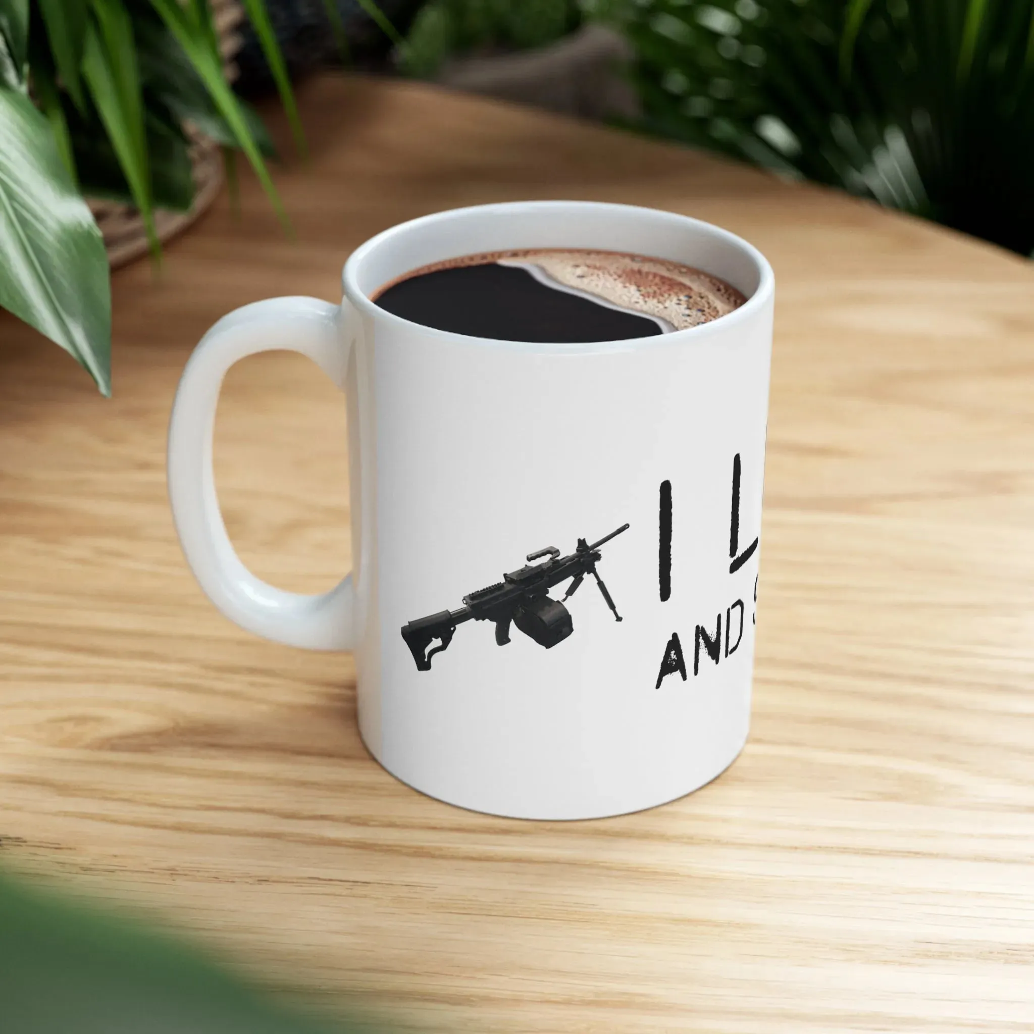 I Live And Shoot Ceramic Mug