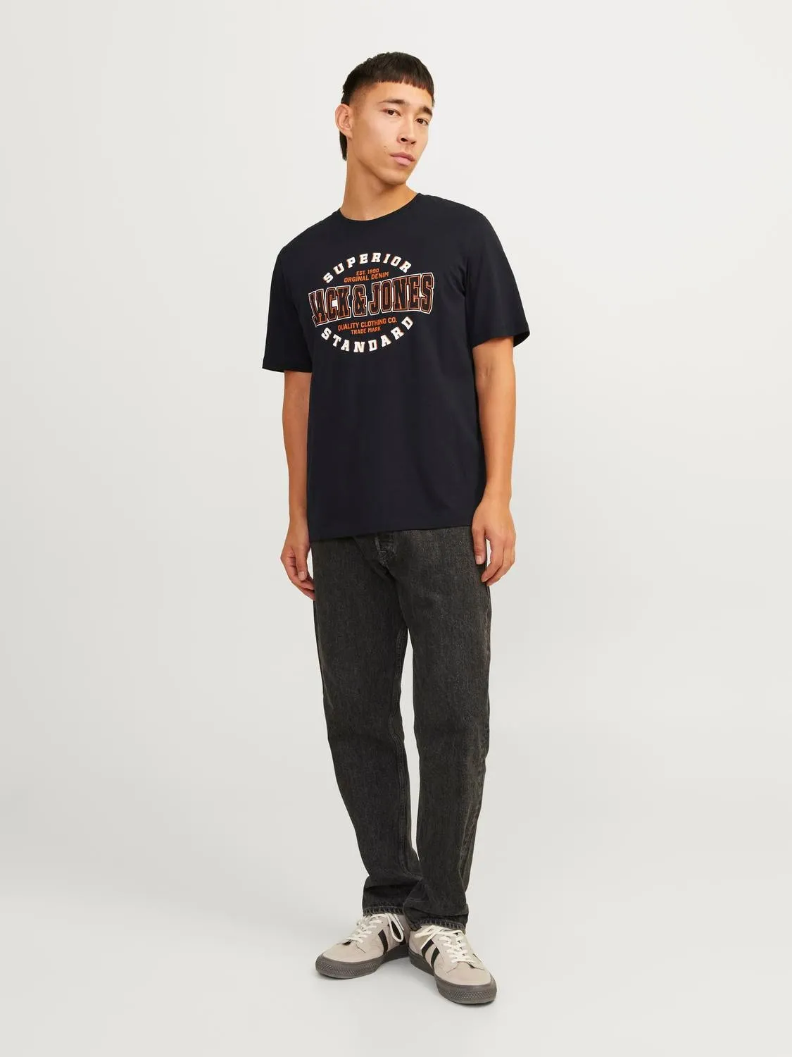 Jack & Jones Mens 'JJELOGO' Print T-Shirt