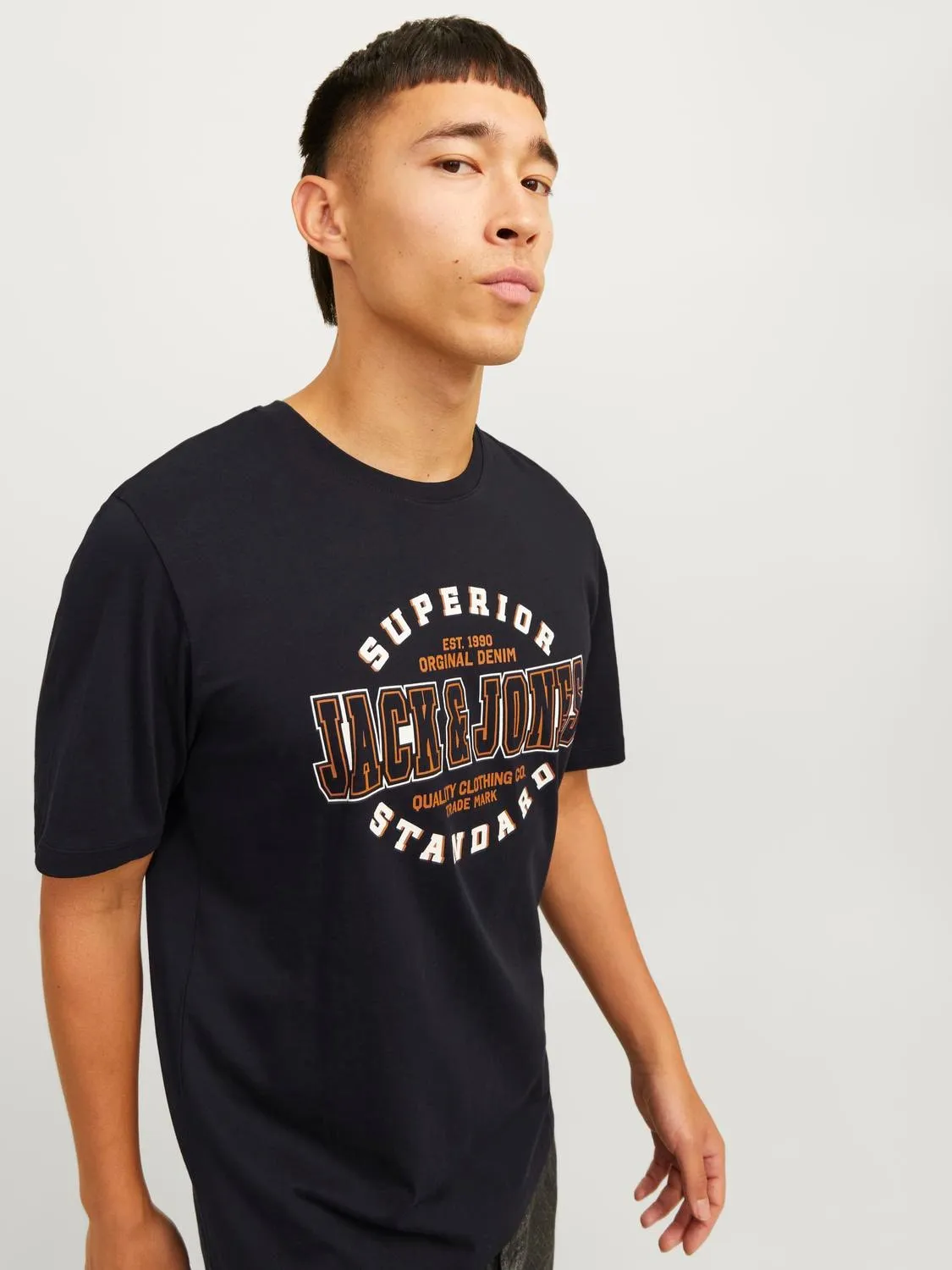 Jack & Jones Mens 'JJELOGO' Print T-Shirt