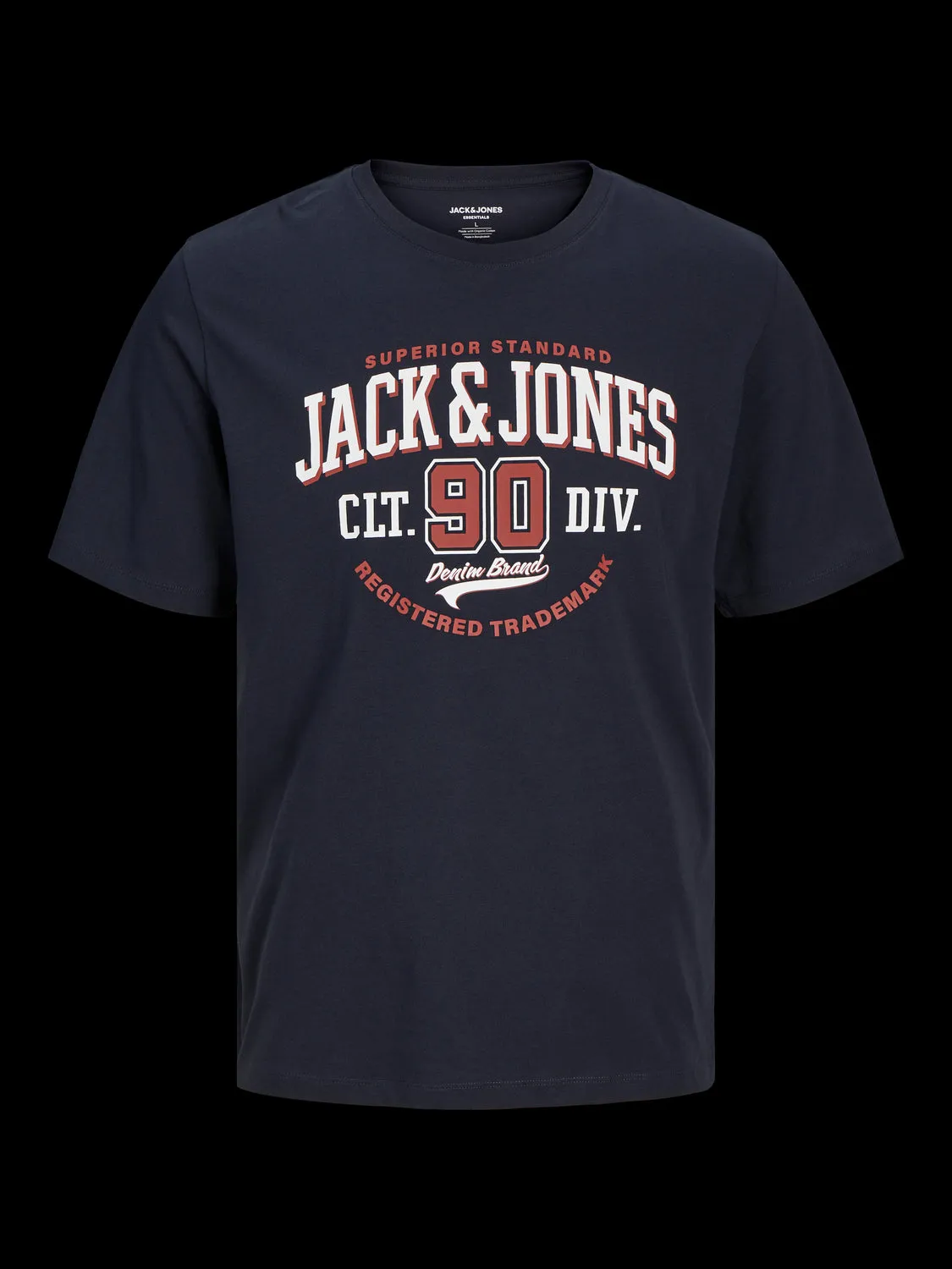 Jack & Jones Mens 'JJELOGO' Print T-Shirt