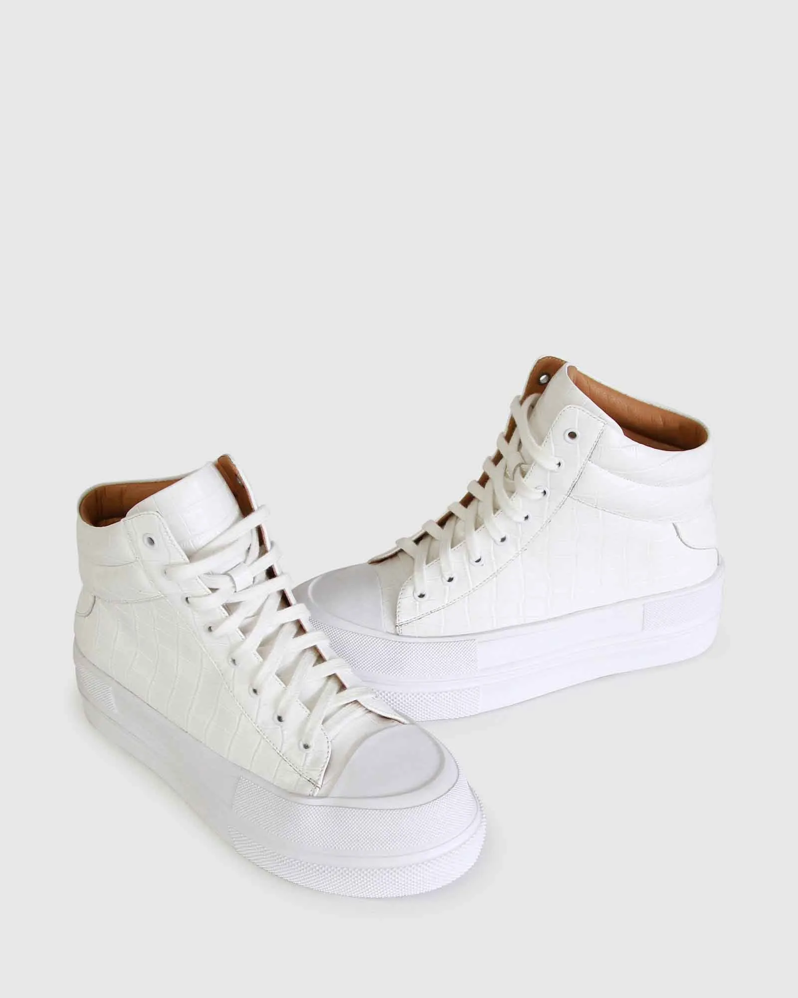 Just A Game Hi-Top Sneaker - White