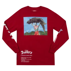 Kaiju Fighting Ultraman Red Long Sleeve