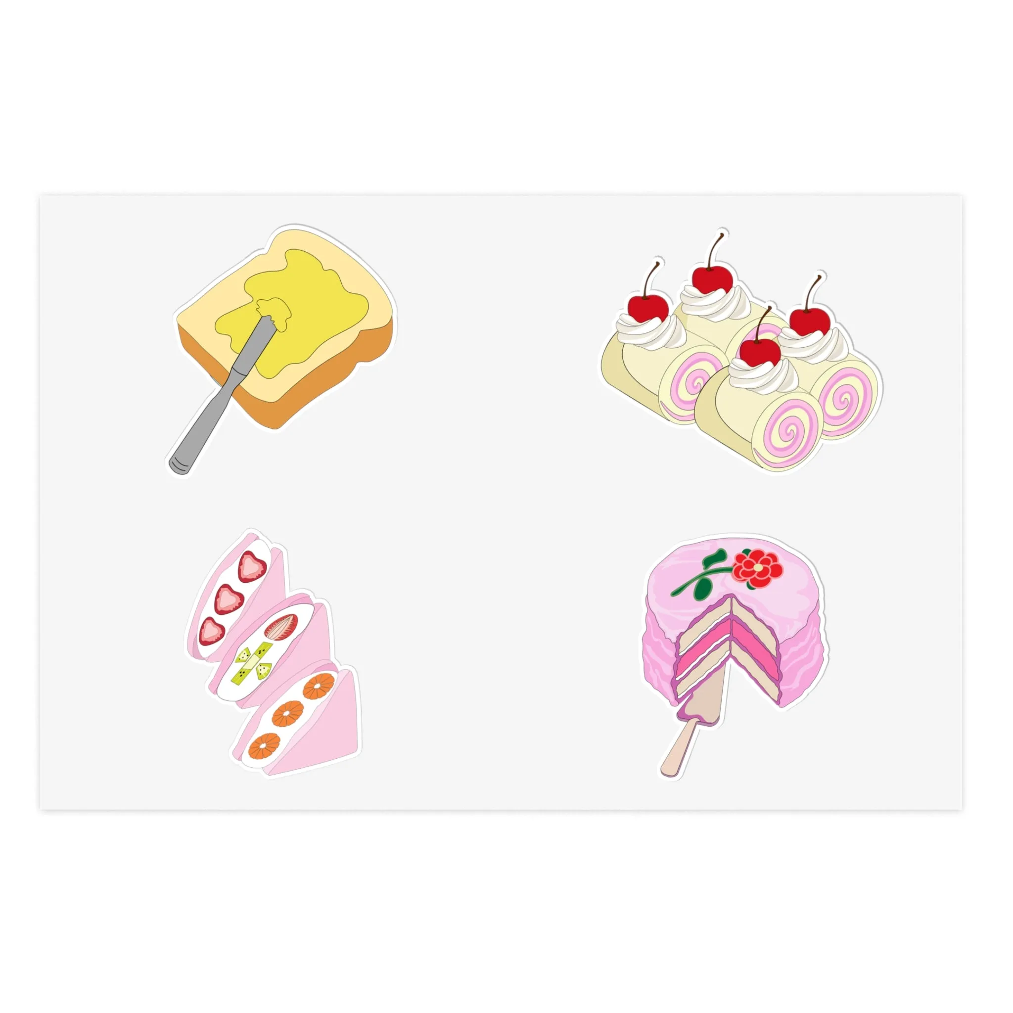 kawaii Brunch Sticker Set