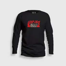 Keep Calm: Eyes Full Sleeve T-Shirt