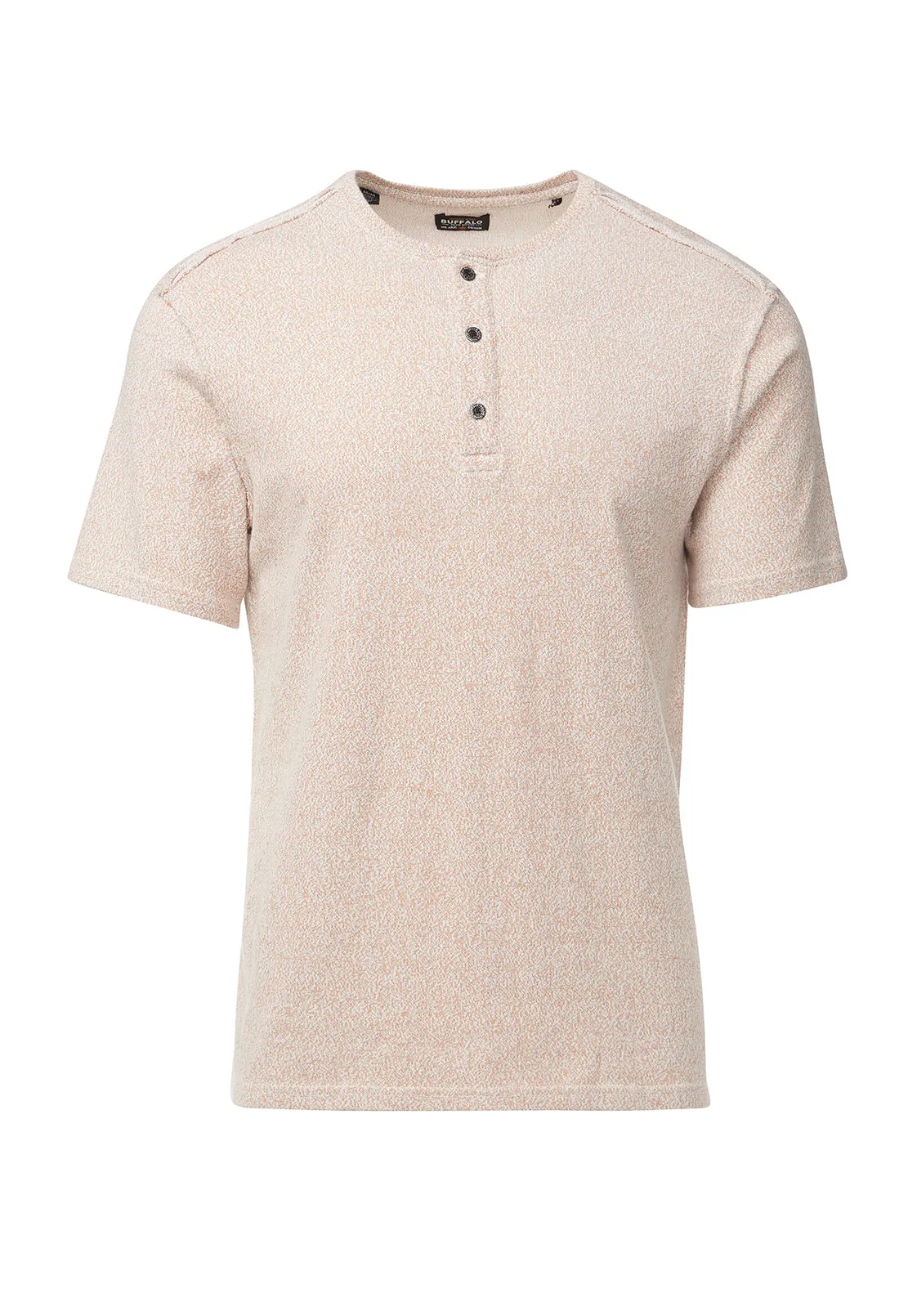 Kitfom Men's Short Sleeve Top in Beige - BM24132