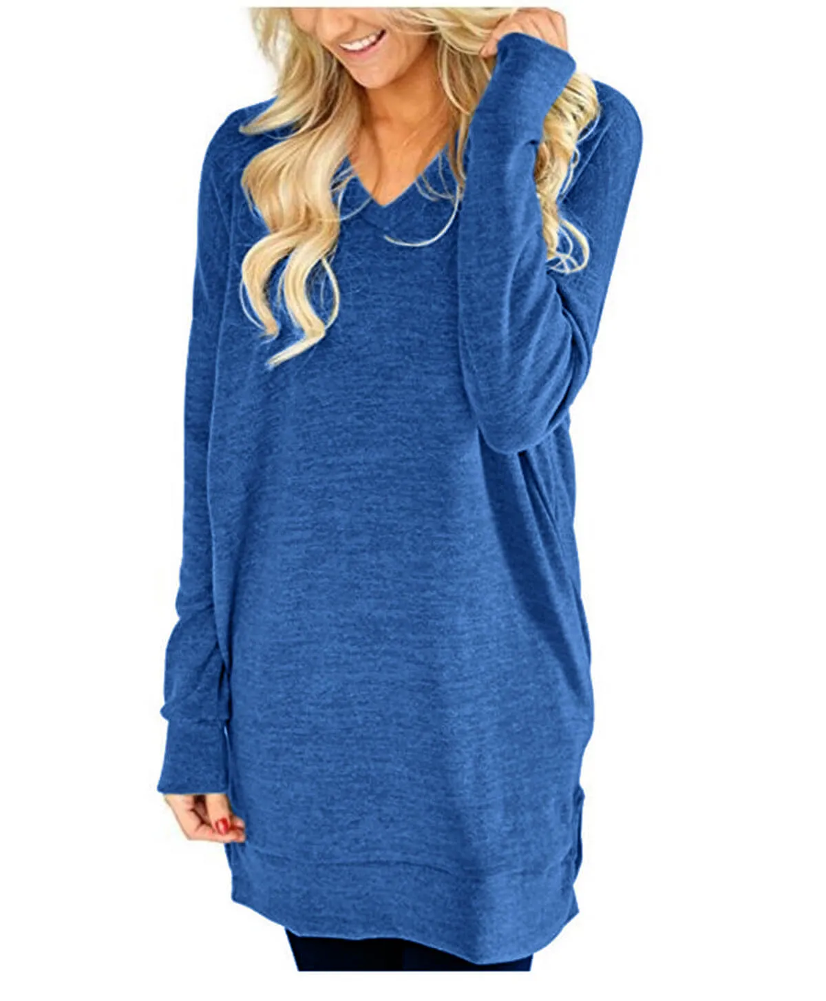 Long Sleeve V Neck T-shirt