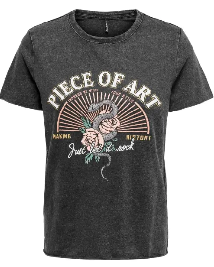 Lucy Piece Of Art Black T-Shirt