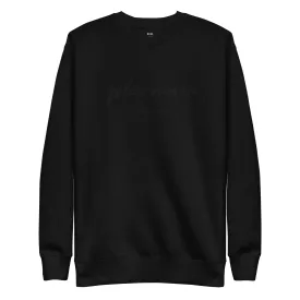 Luxe Embroidered Sweatshirt- Black