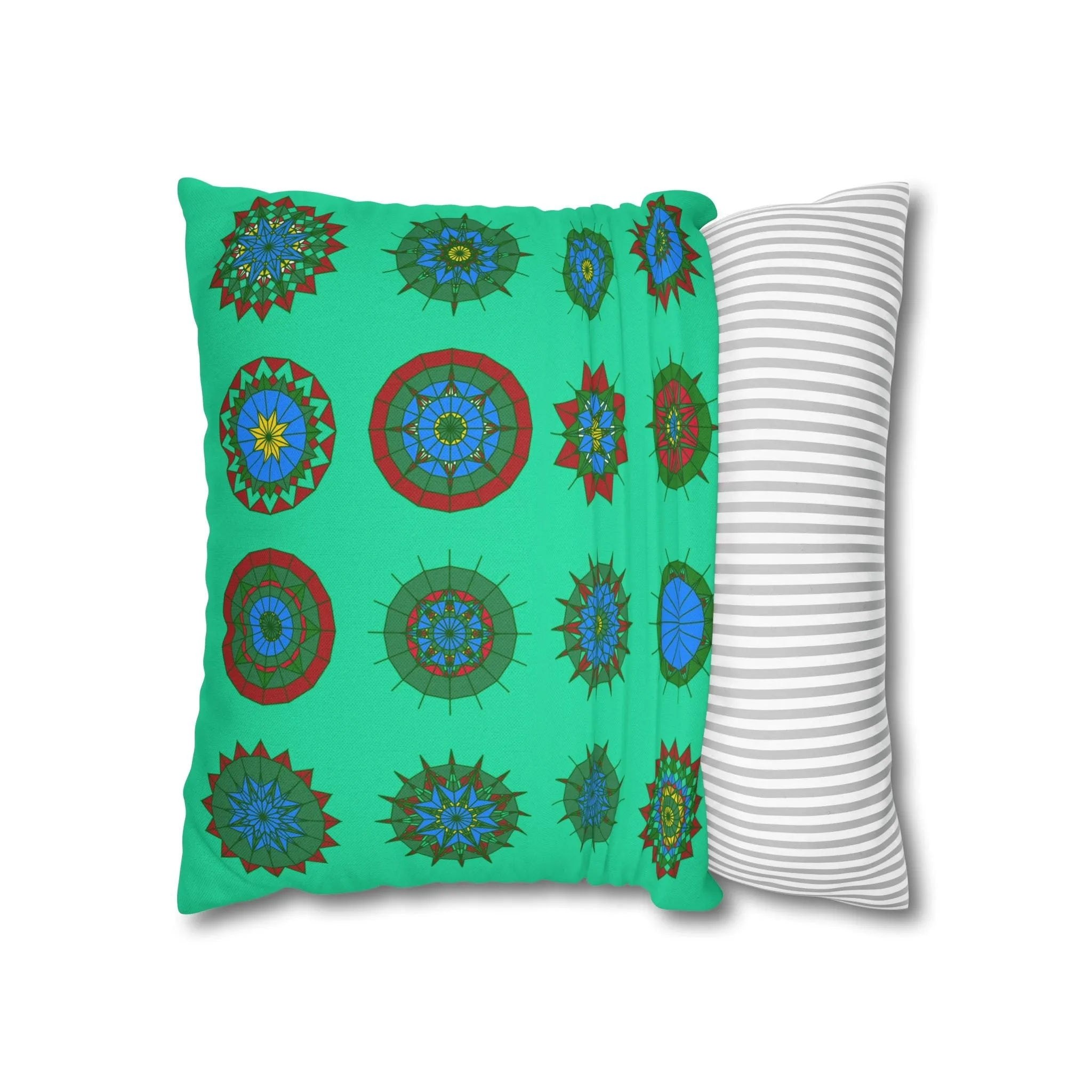 Mandala Art Christmas Pillowcase - Handmade Design