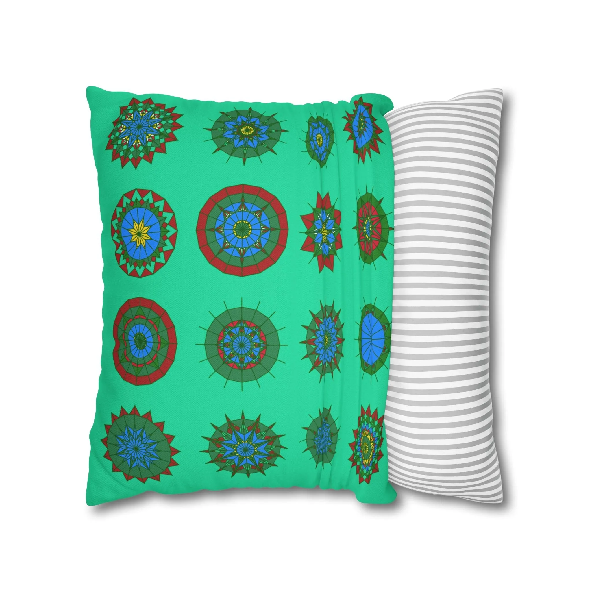 Mandala Art Christmas Pillowcase - Handmade Design