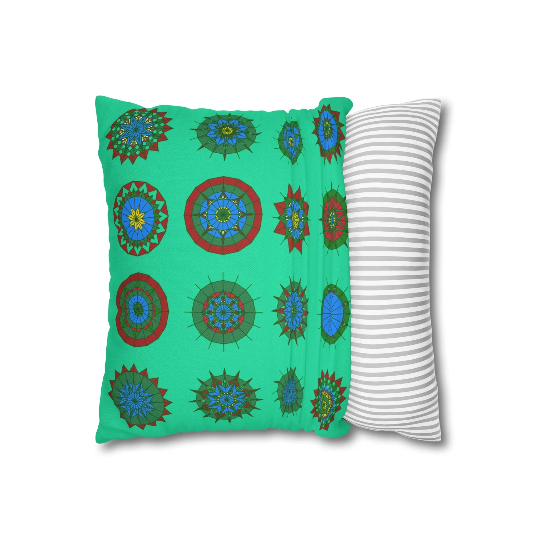 Mandala Art Christmas Pillowcase - Handmade Design