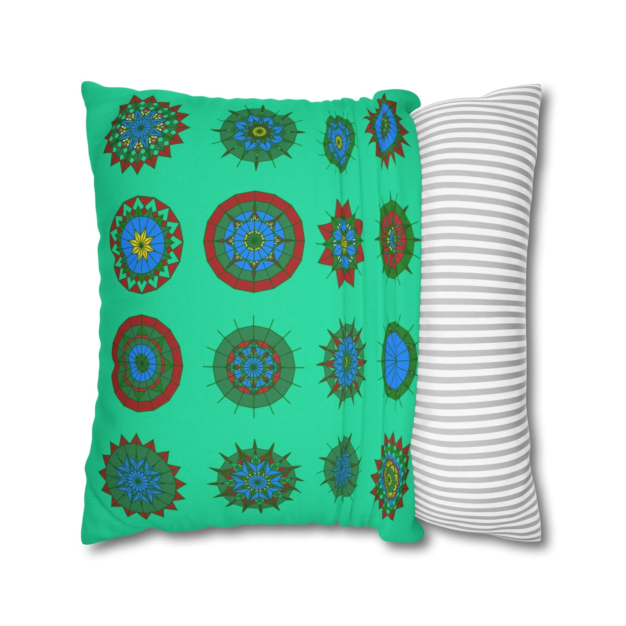 Mandala Art Christmas Pillowcase - Handmade Design