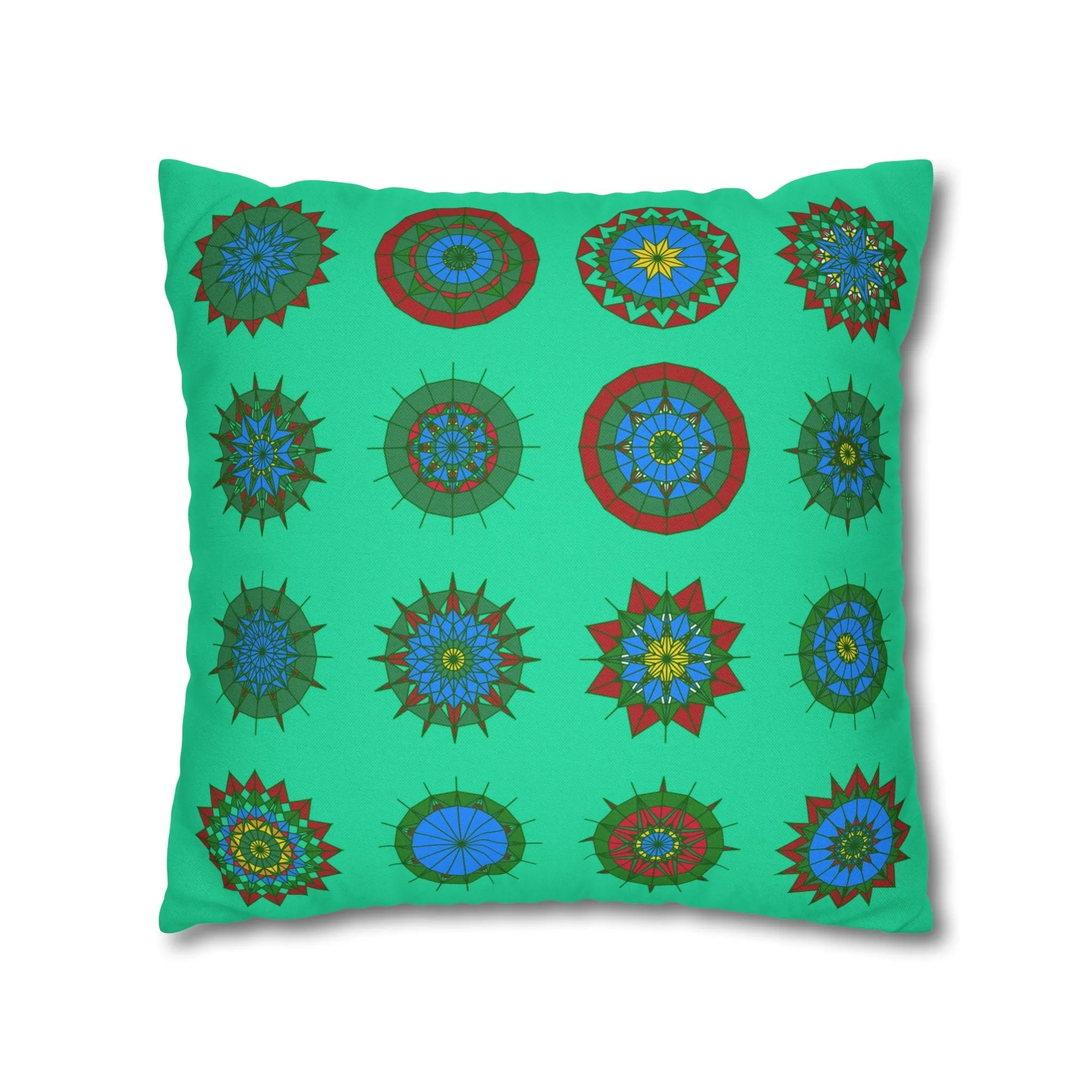 Mandala Art Christmas Pillowcase - Handmade Design