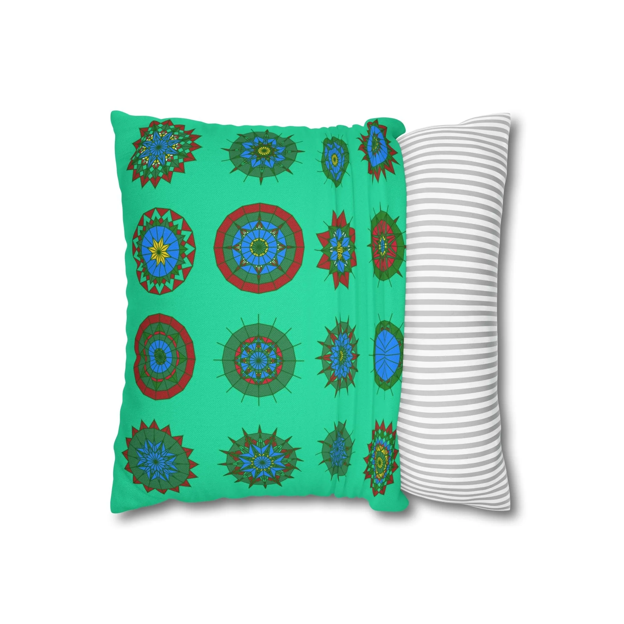 Mandala Art Christmas Pillowcase - Handmade Design