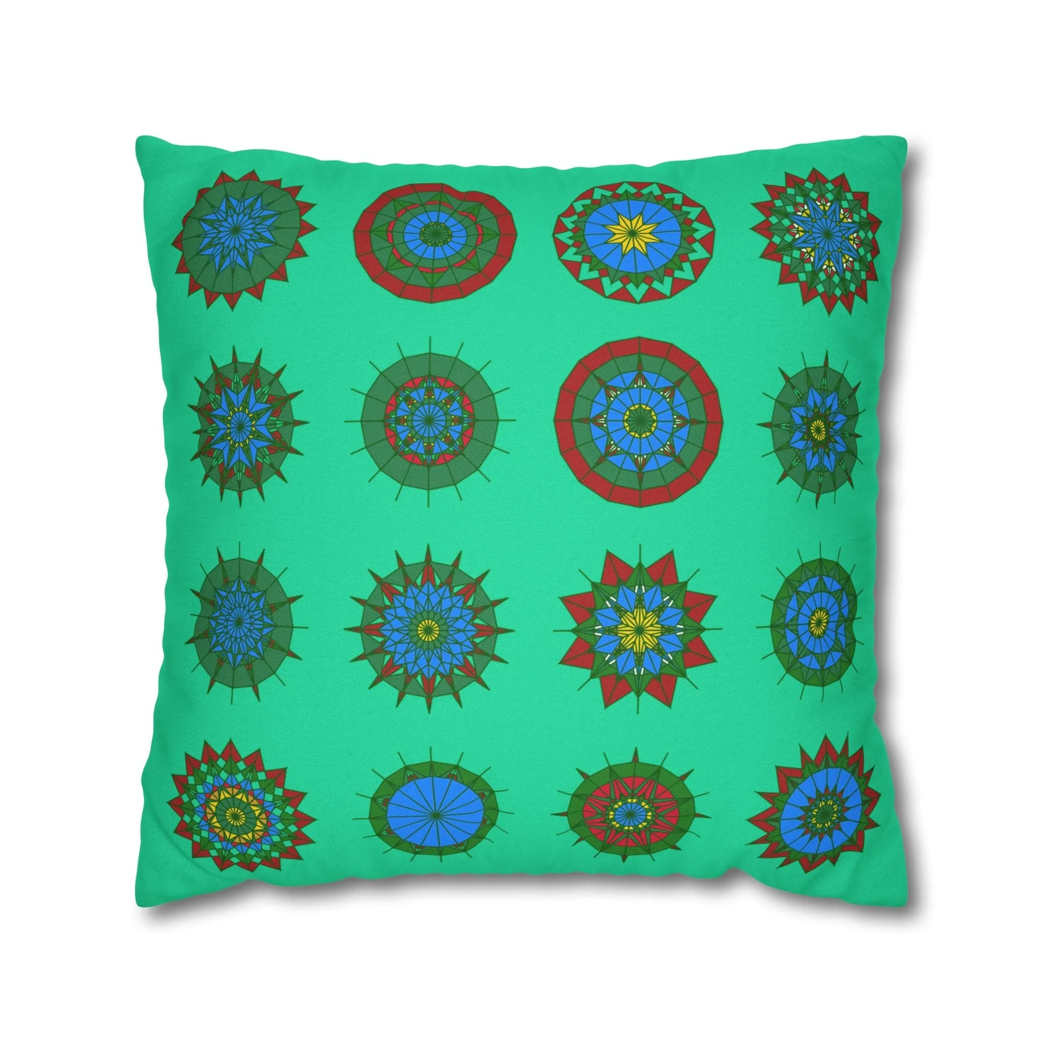 Mandala Art Christmas Pillowcase - Handmade Design