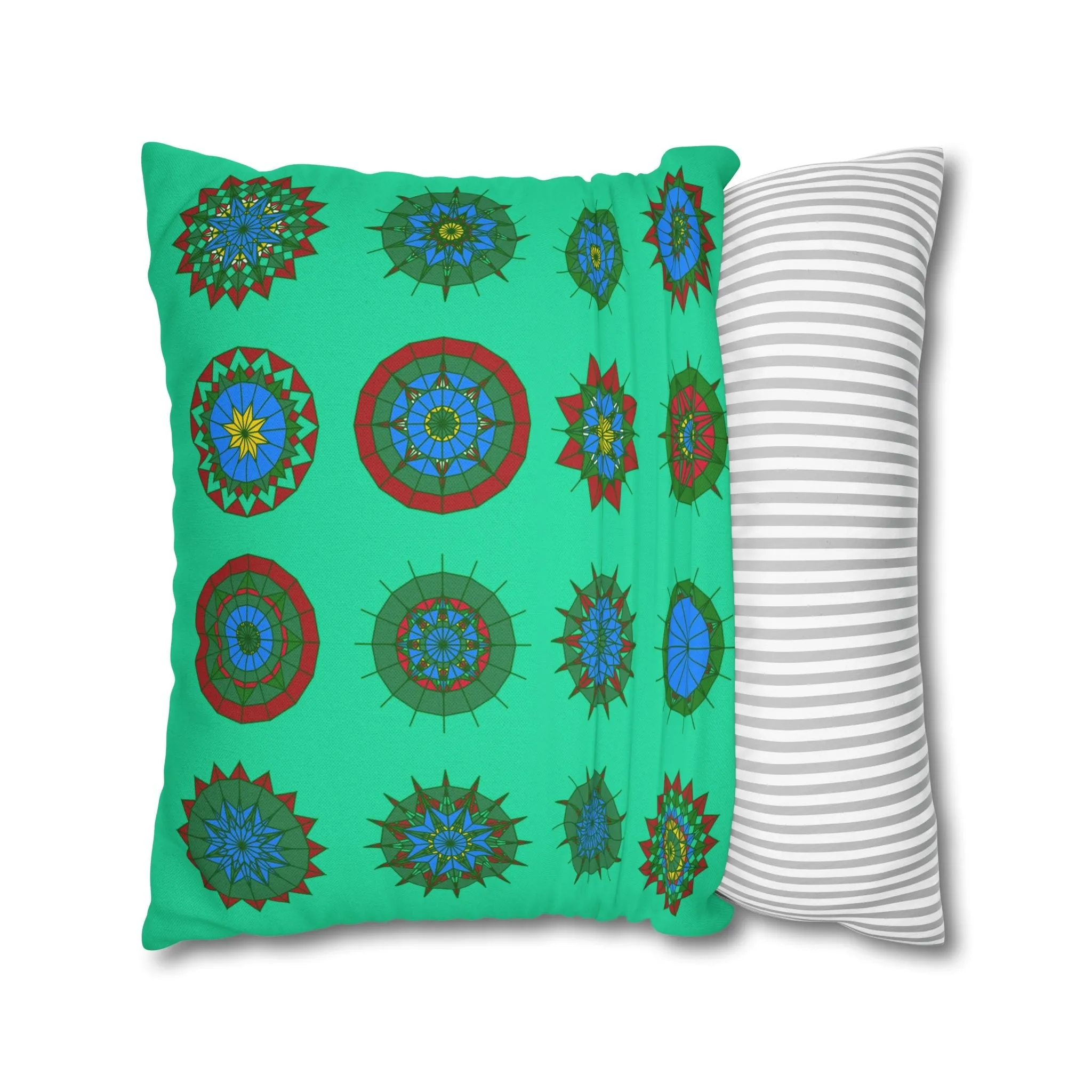 Mandala Art Christmas Pillowcase - Handmade Design