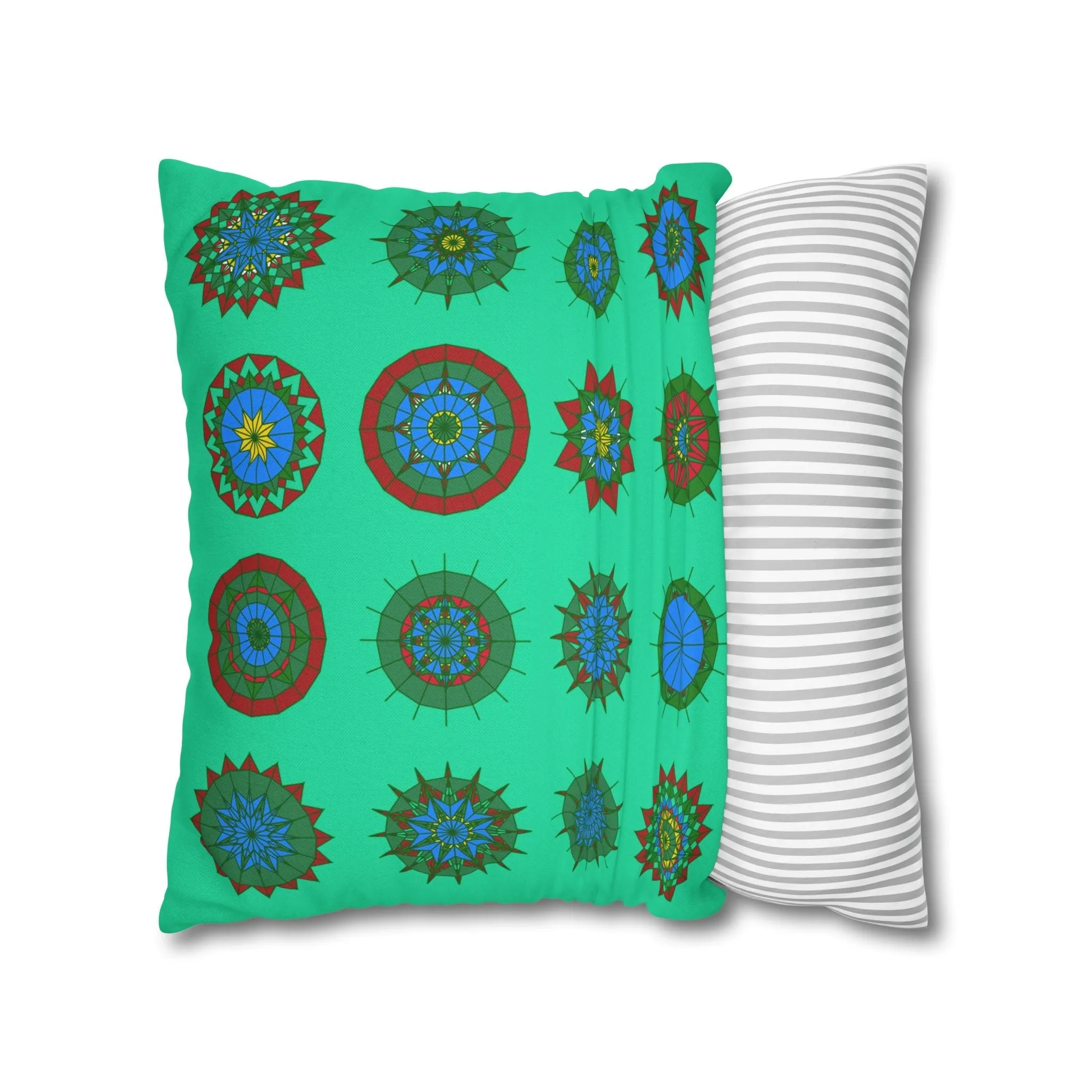 Mandala Art Christmas Pillowcase - Handmade Design