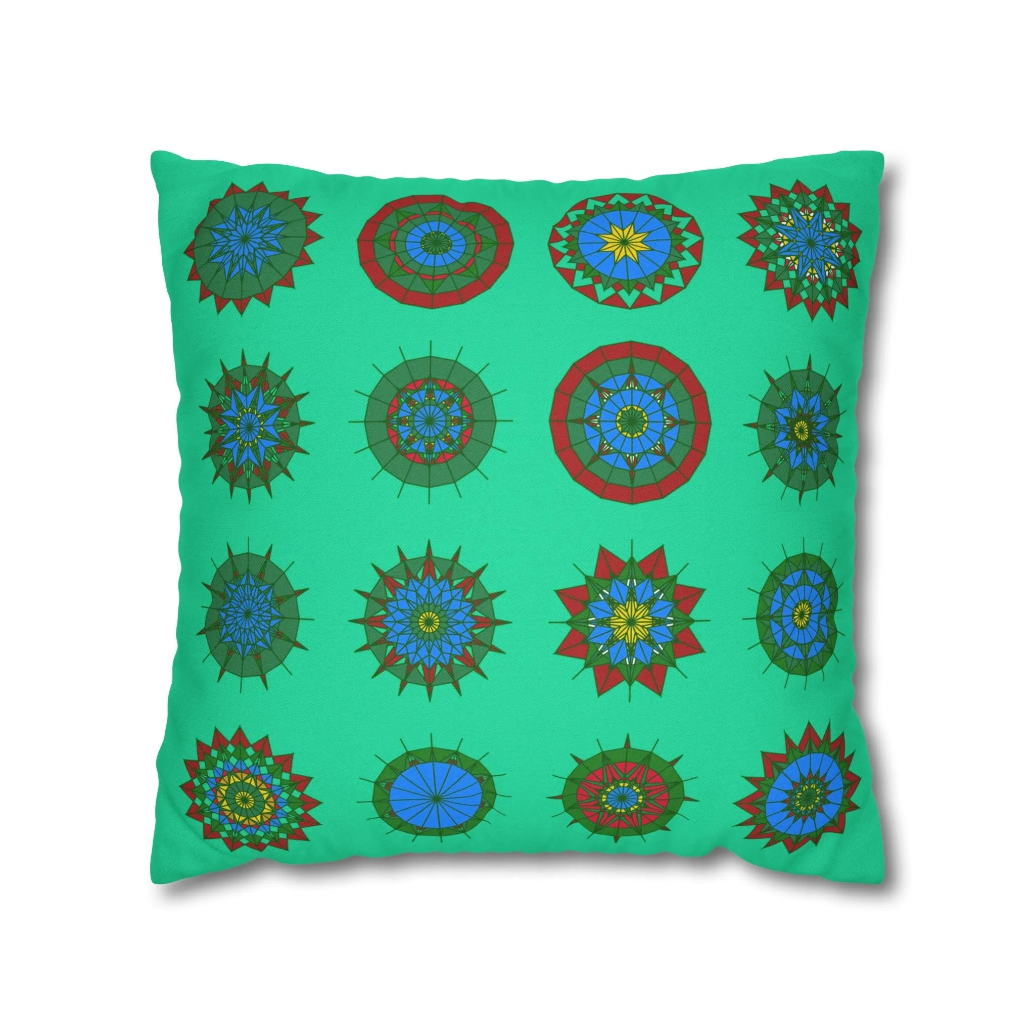 Mandala Art Christmas Pillowcase - Handmade Design