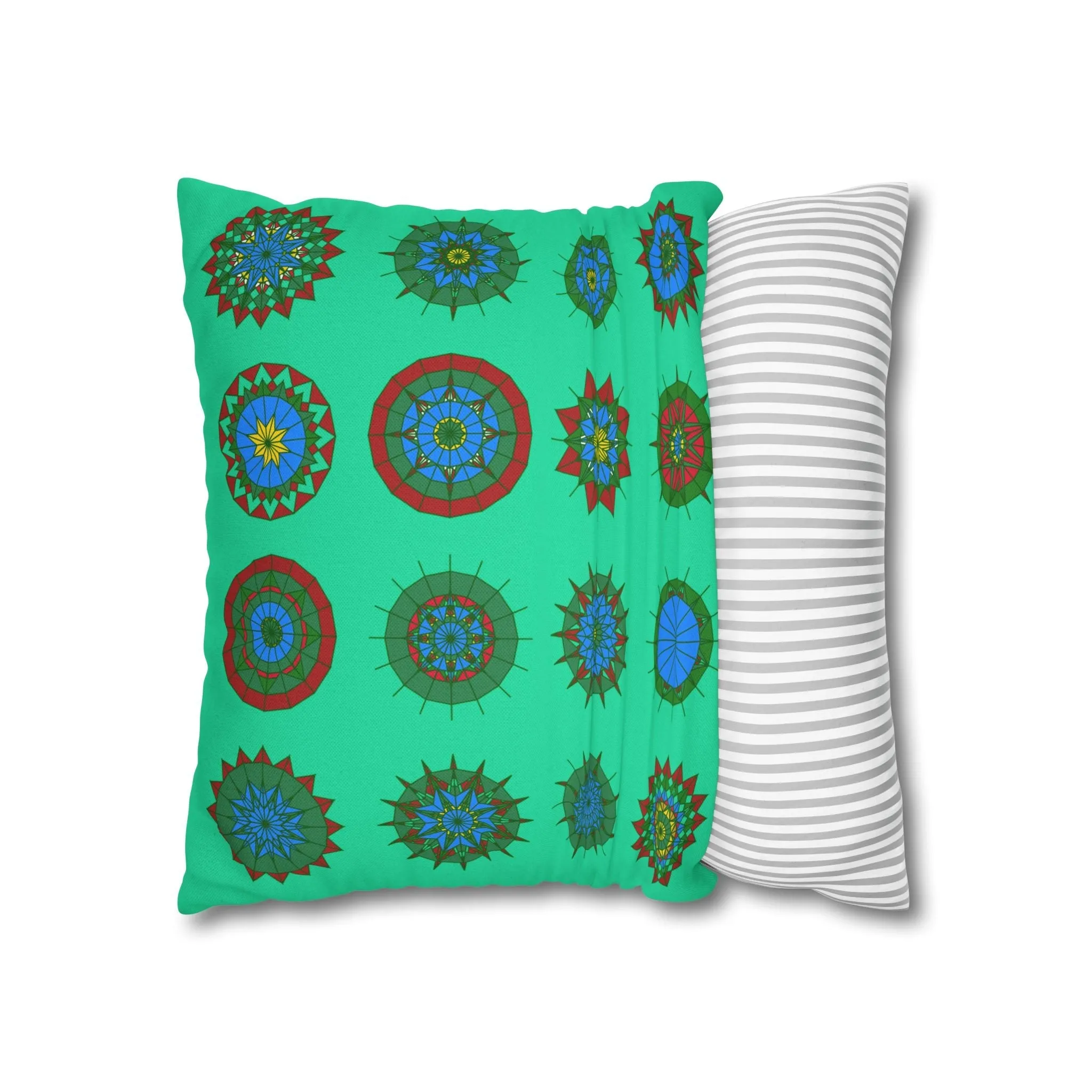 Mandala Art Christmas Pillowcase - Handmade Design