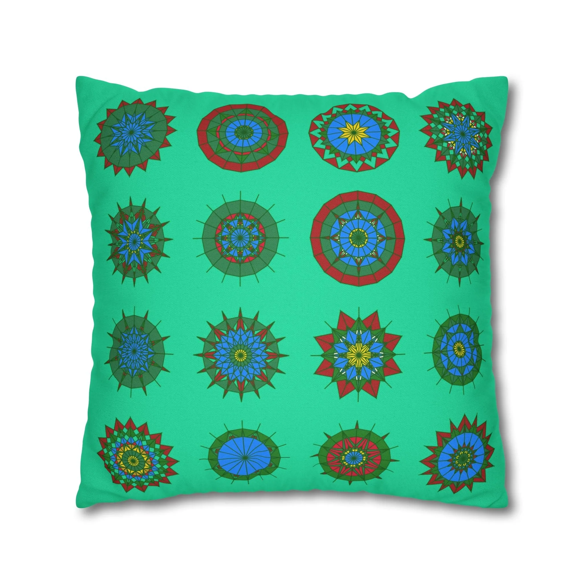 Mandala Art Christmas Pillowcase - Handmade Design