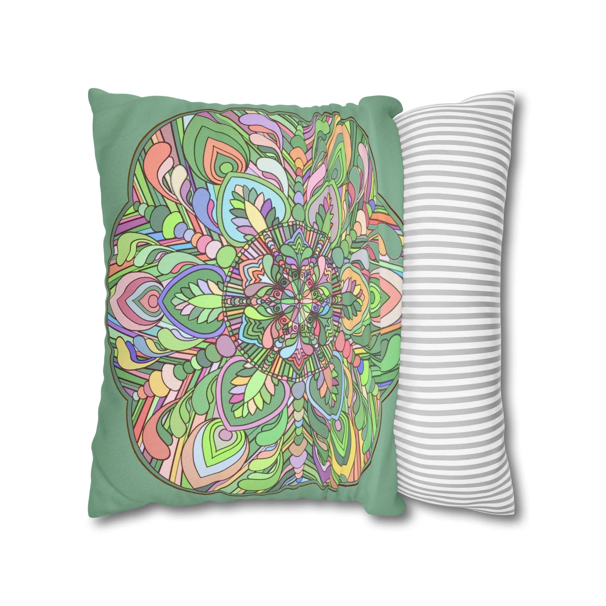 Mandala Art Square Pillowcase - Handmade Mandala Design