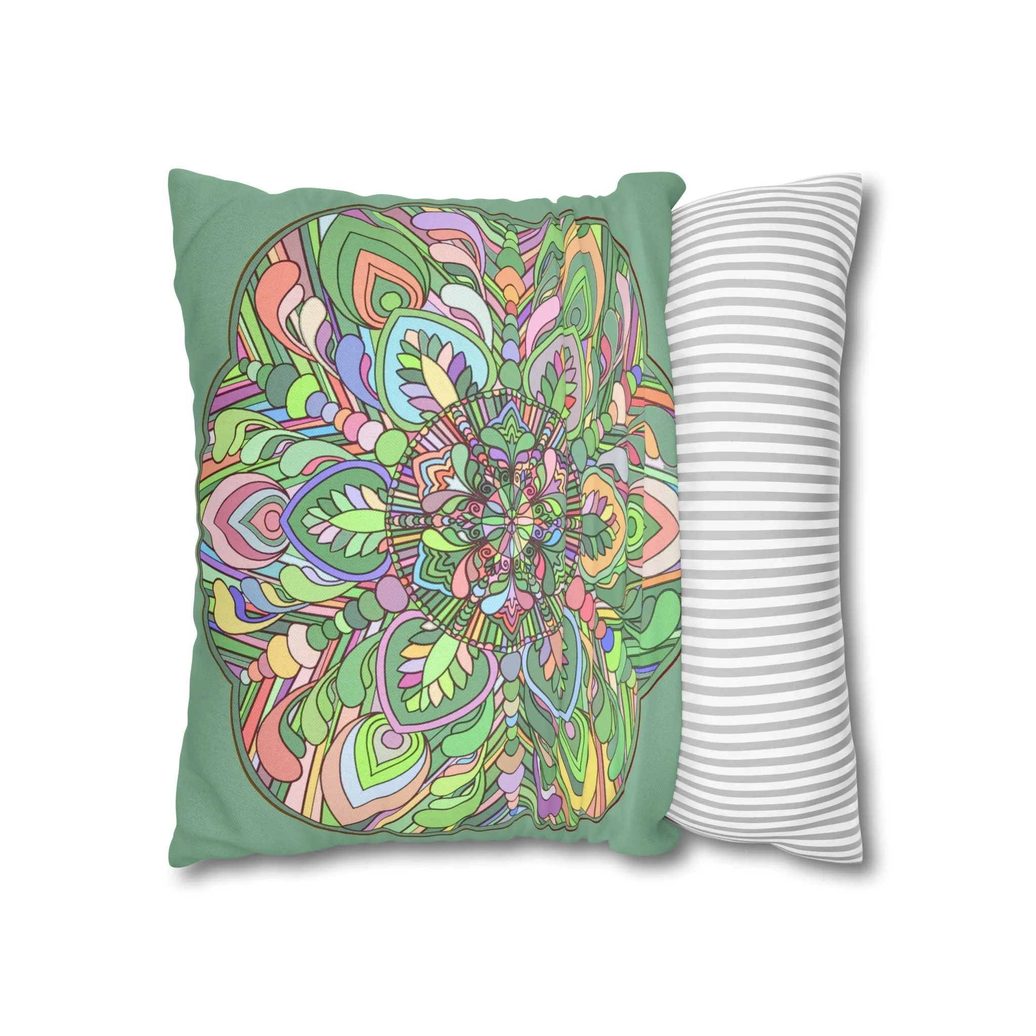 Mandala Art Square Pillowcase - Handmade Mandala Design