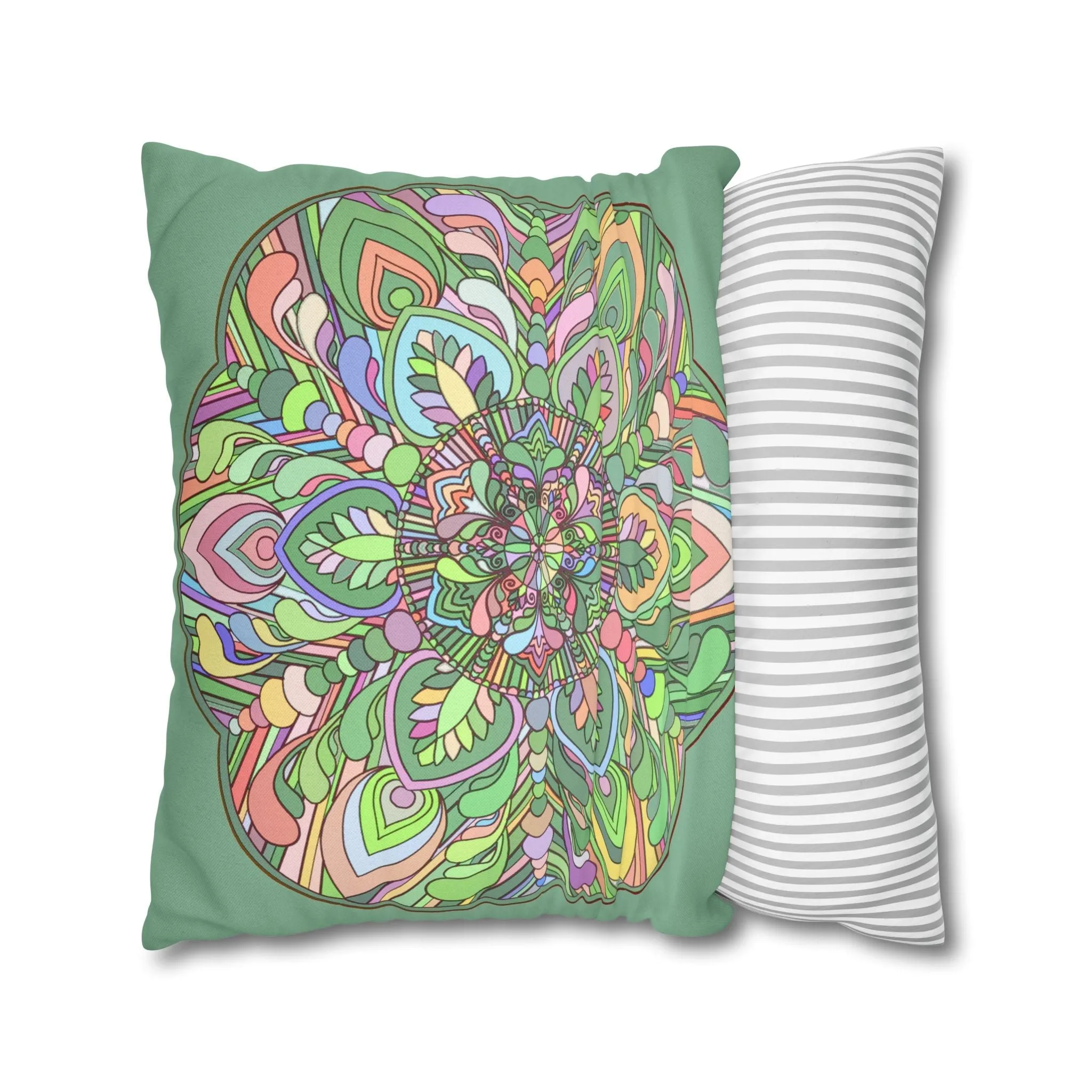 Mandala Art Square Pillowcase - Handmade Mandala Design