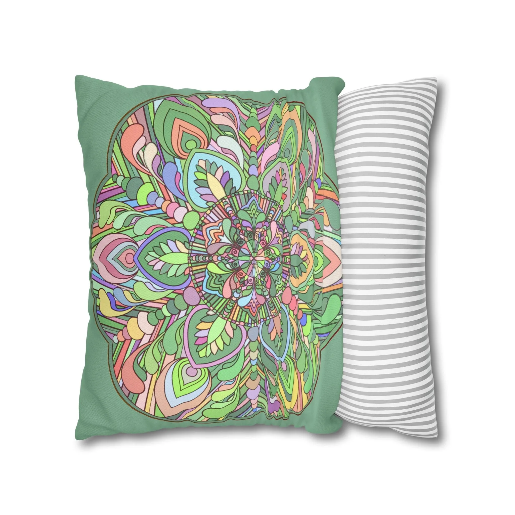 Mandala Art Square Pillowcase - Handmade Mandala Design