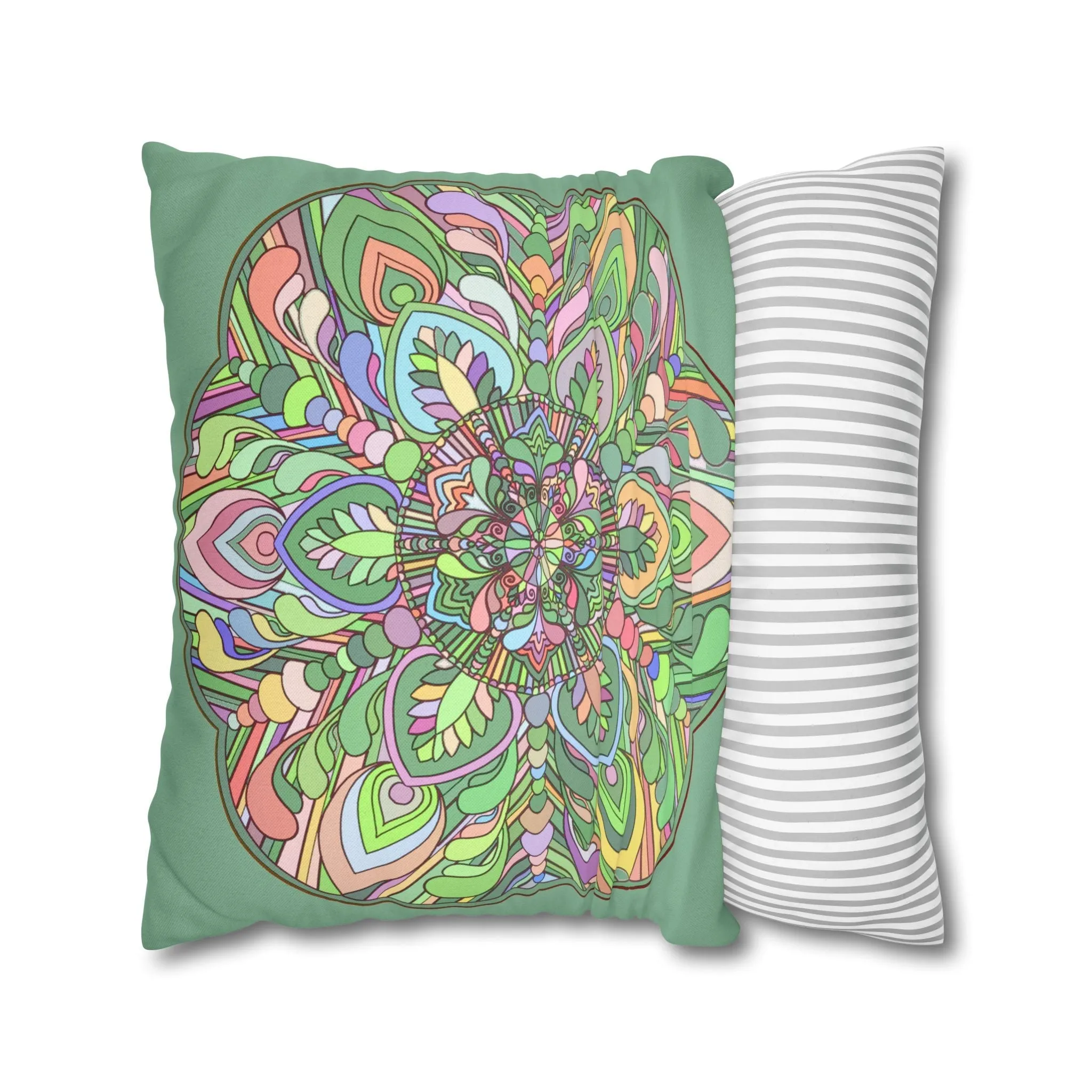 Mandala Art Square Pillowcase - Handmade Mandala Design