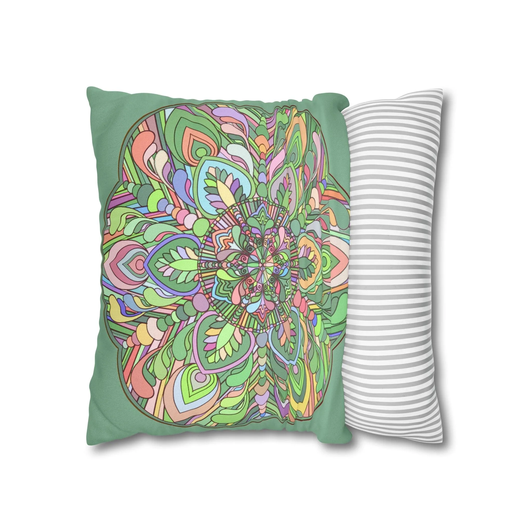 Mandala Art Square Pillowcase - Handmade Mandala Design