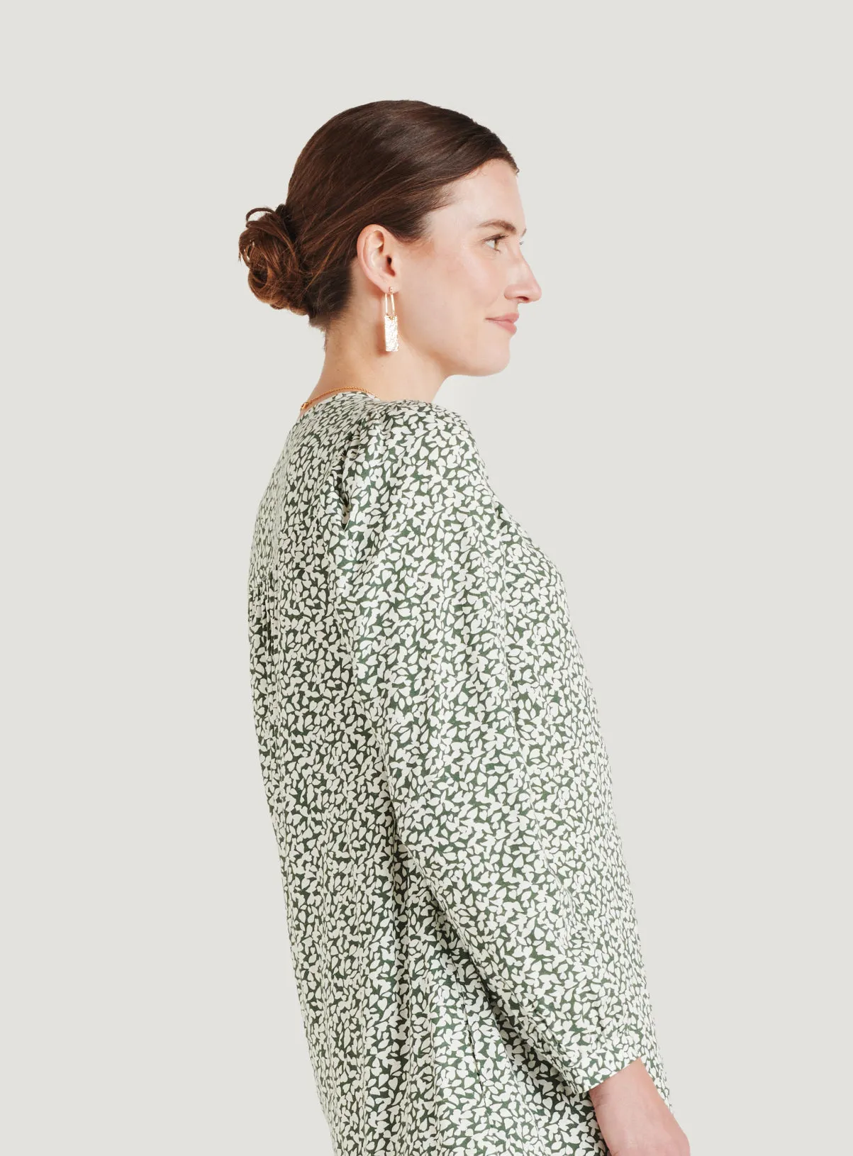 Mapel Lenzing™ Ecovero™ Button Down Dress - Forest Green