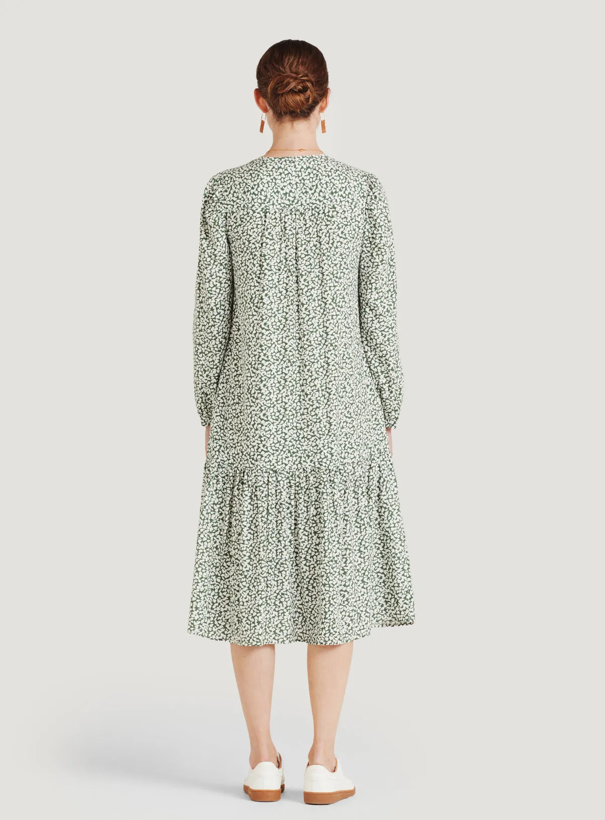 Mapel Lenzing™ Ecovero™ Button Down Dress - Forest Green