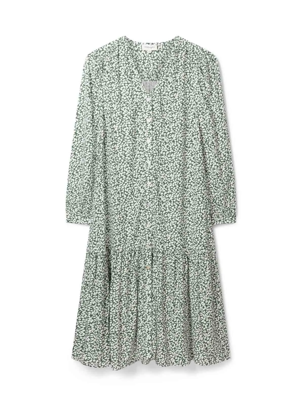 Mapel Lenzing™ Ecovero™ Button Down Dress - Forest Green