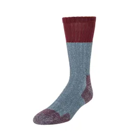 Men's Alpine - Heavy Duty Cushioned Organic Cotton Boot Socks - Slate