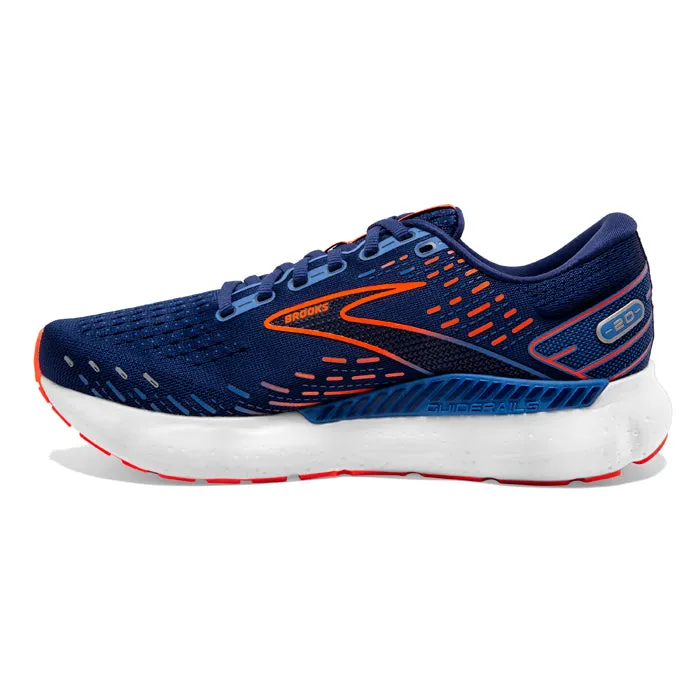 Men's Brooks Running Glycerin GTS 20 in Blue Depths/Palace Blue/Orange