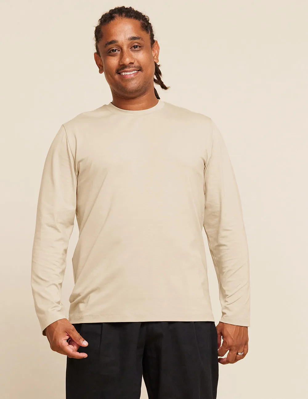 Men's Classic Long Sleeve T-Shirt - Stone