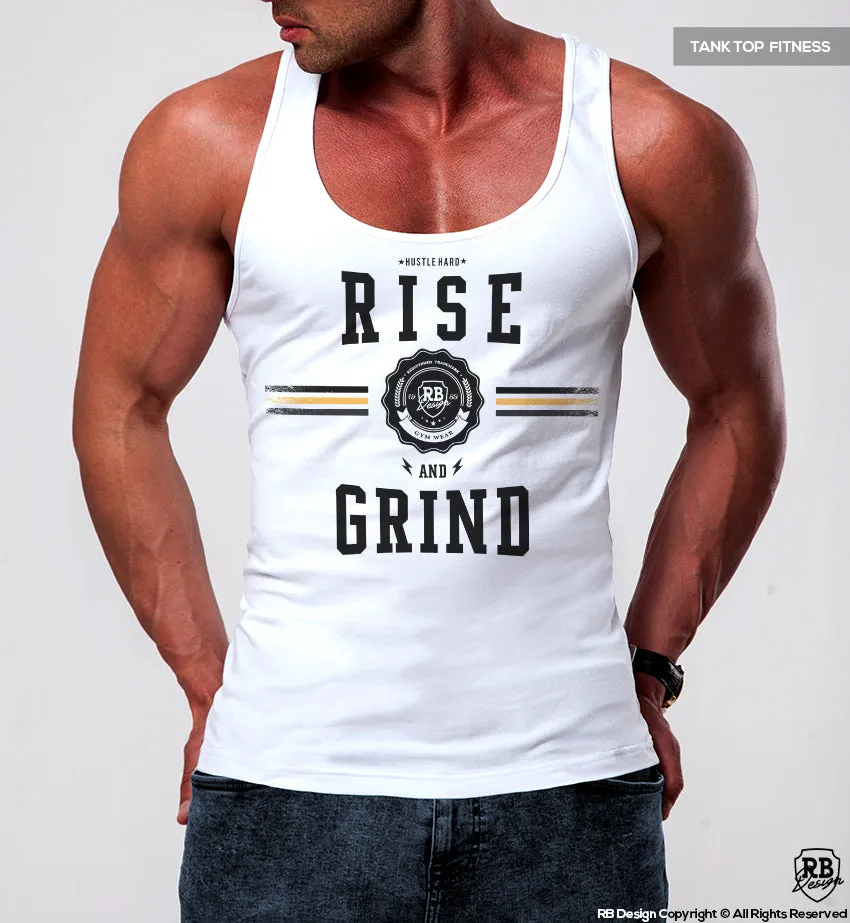 Men's Training Tank Top "Rise and Grind" MD908 Y