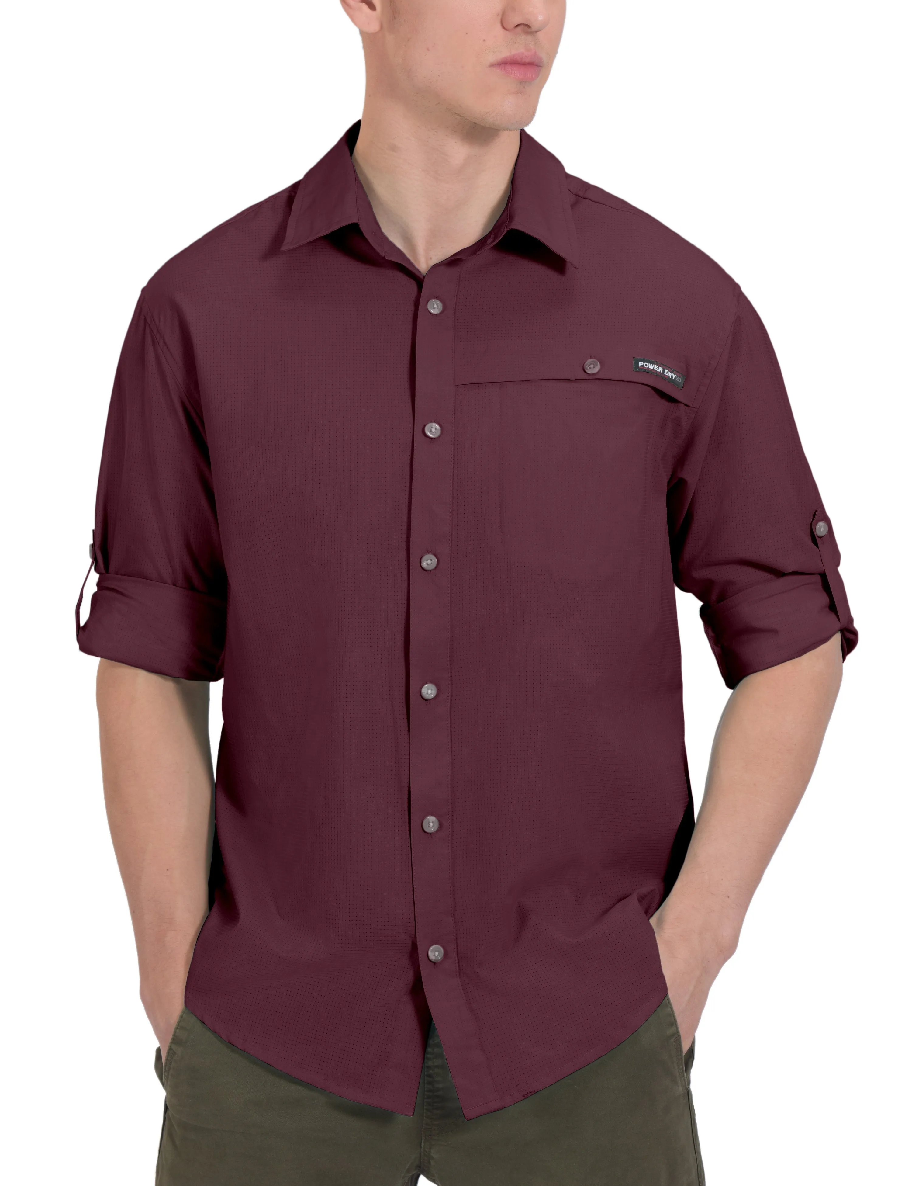 Men's UPF 50  UV Protection Air-Holes Tech Shirt