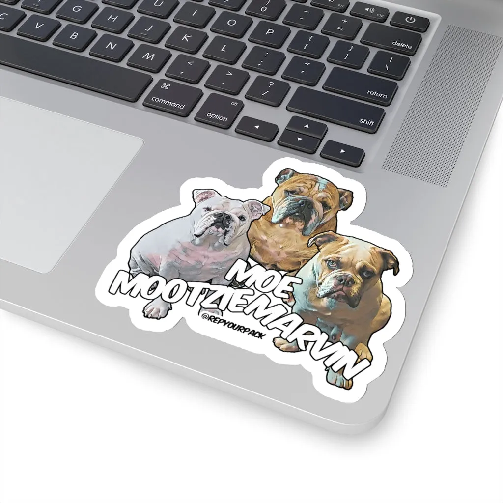 Moe Mootzie Marvin Stickers