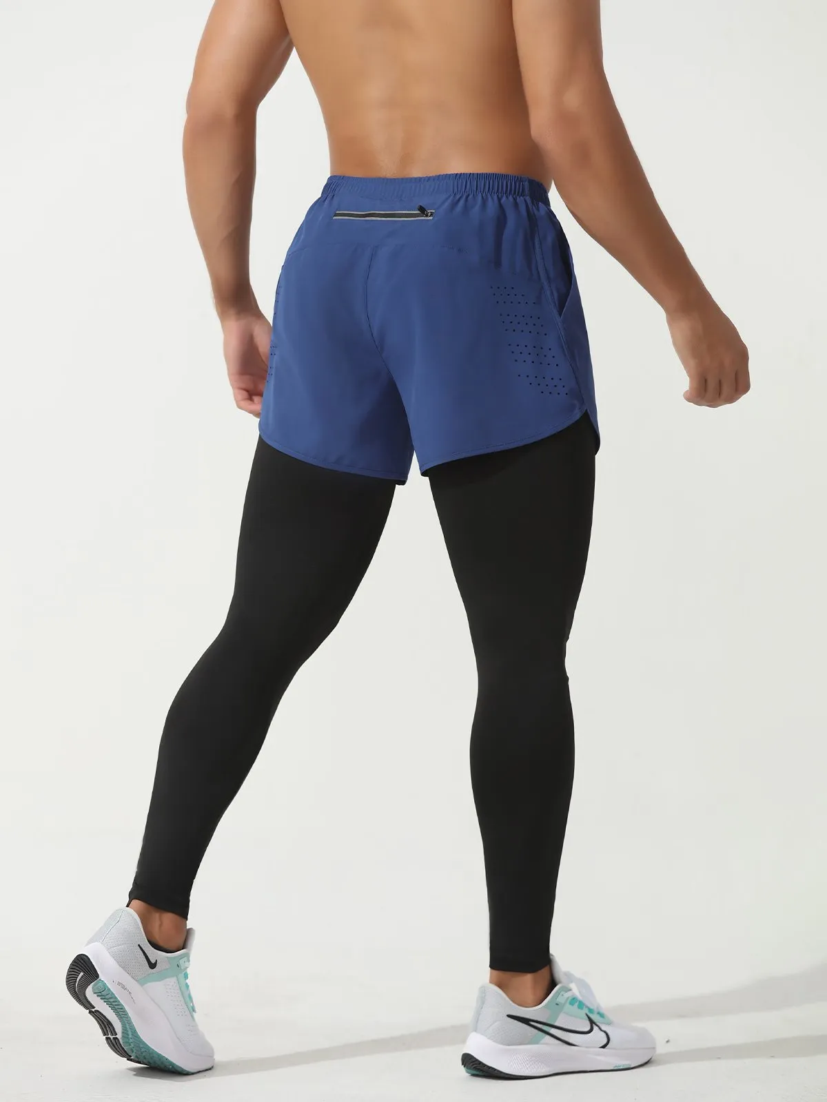 M's Interval Workout Pant 2 in 1 Compression Tight   Short Combo