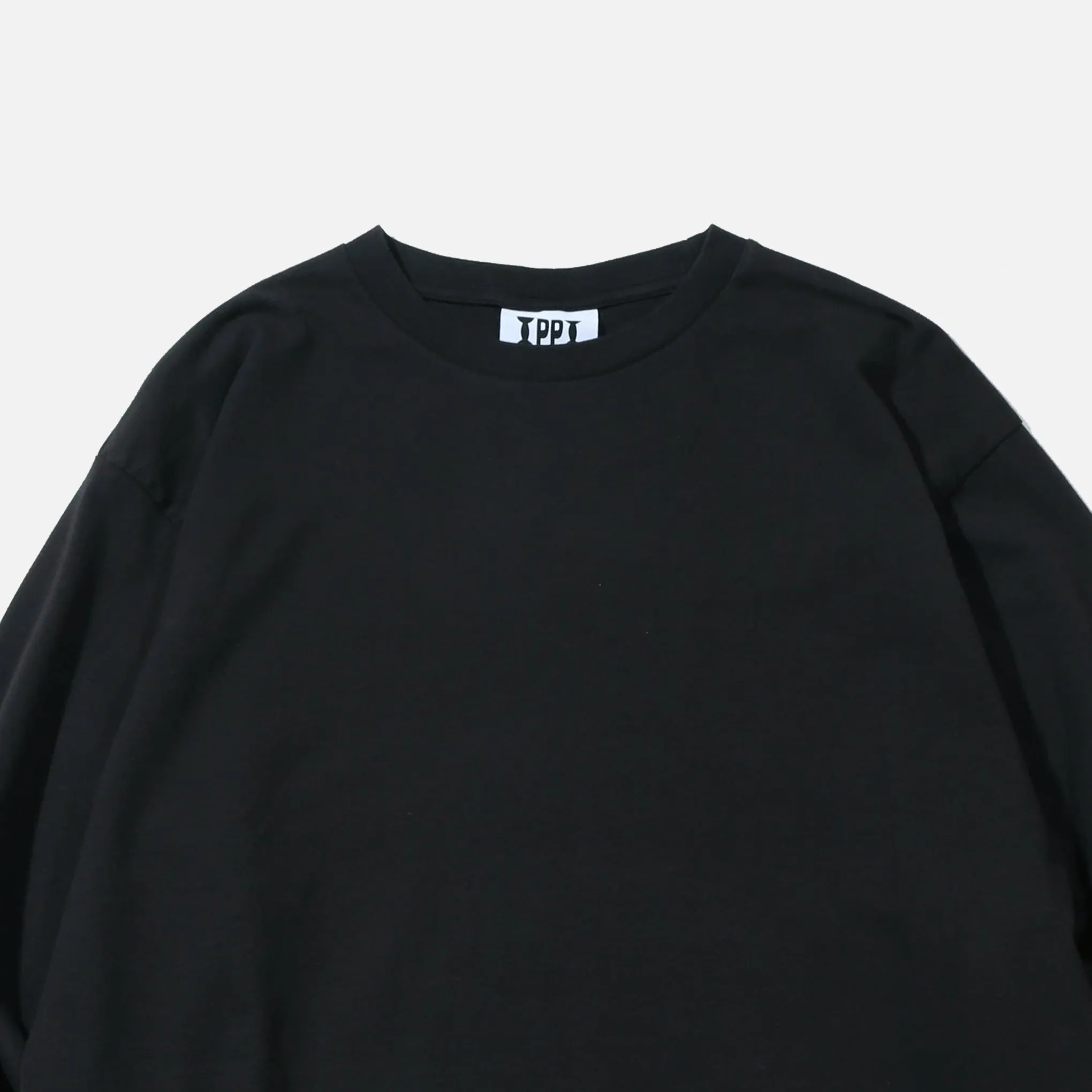 Multi Logo Longsleeve T-shirt - Earthly Black