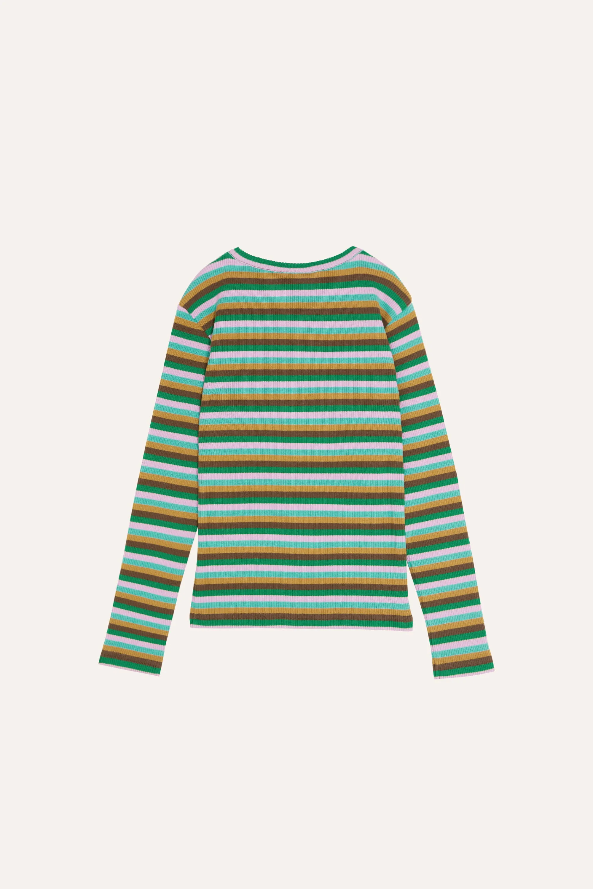 Multicolor Stripes Long Sleeve T-Shirt