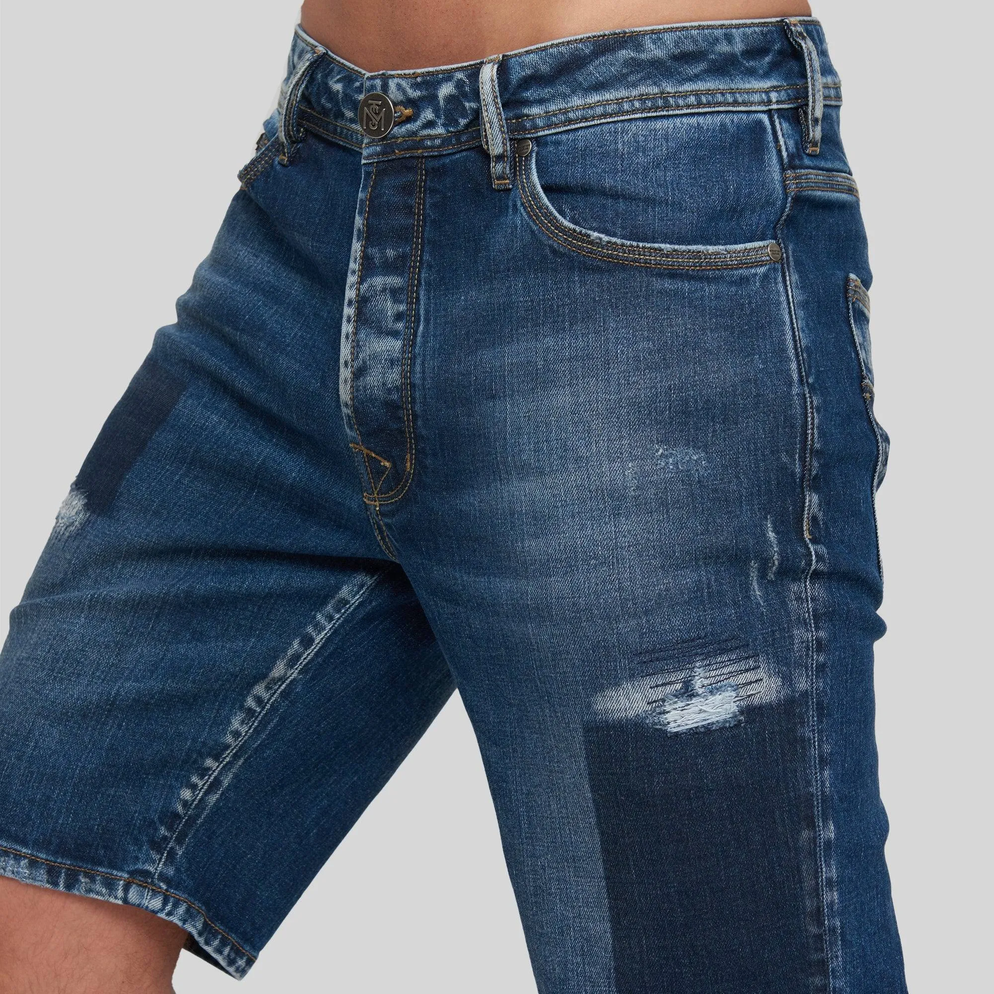 NAVI BLUE DENIM SHORT