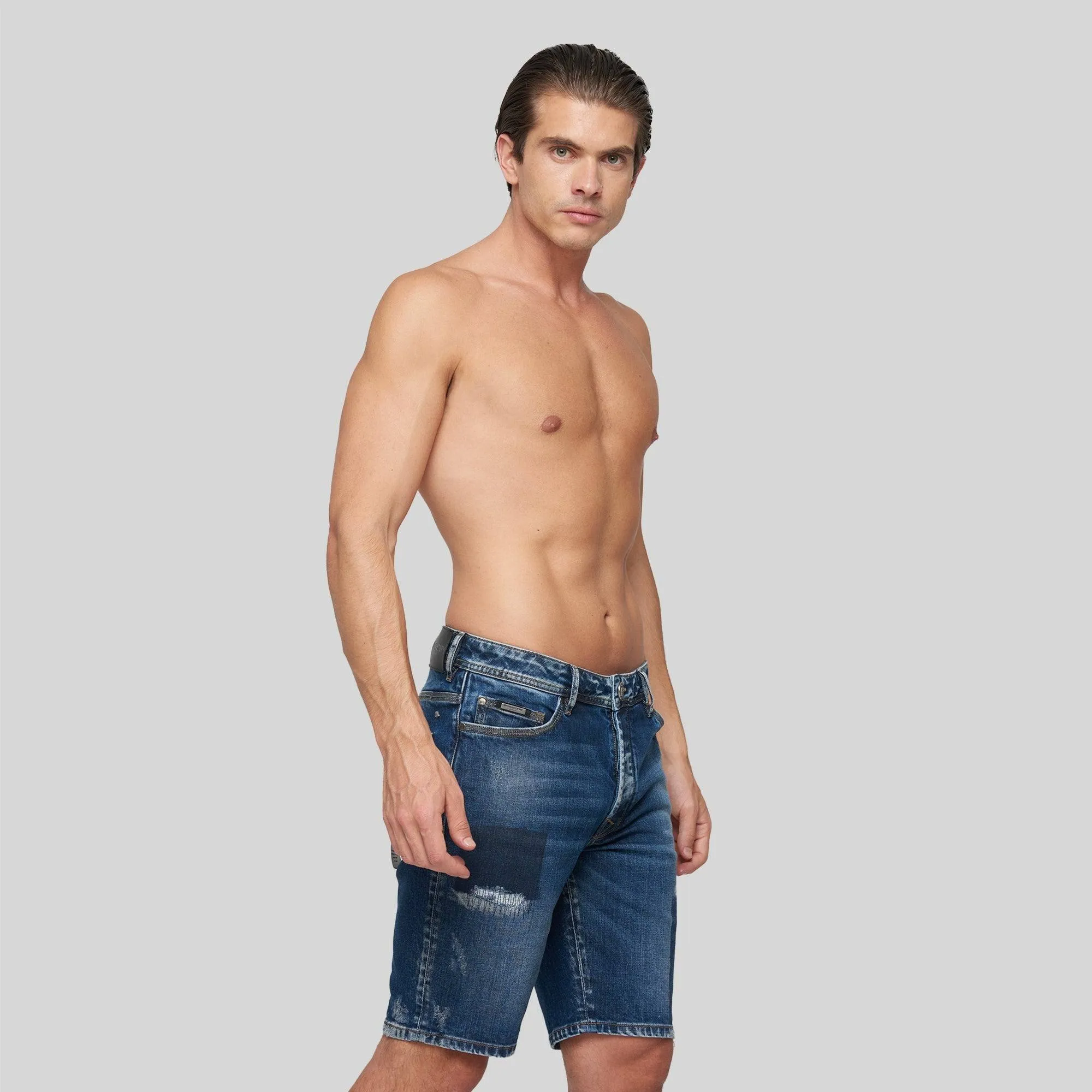 NAVI BLUE DENIM SHORT