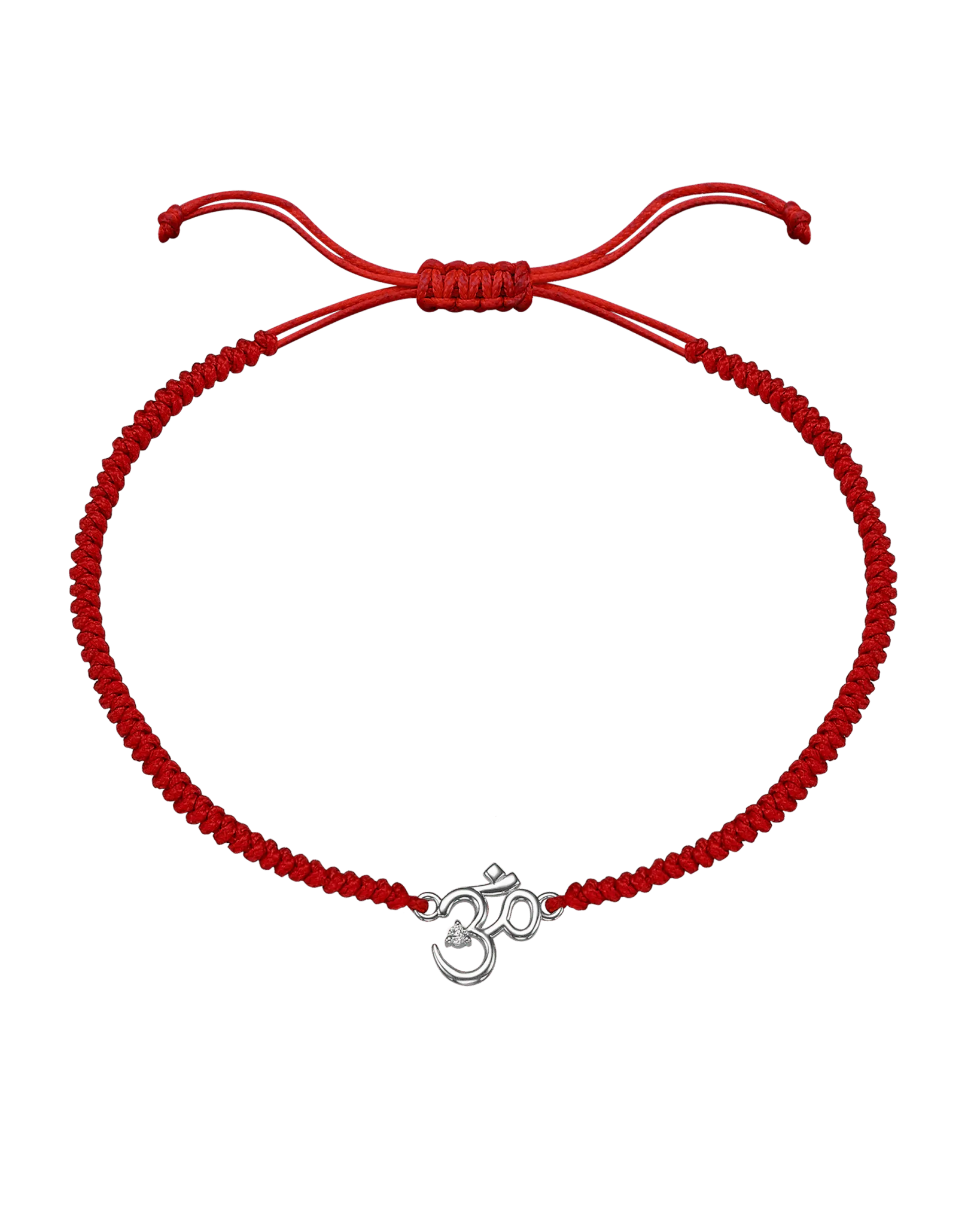 Om [RED] - 14K White Gold