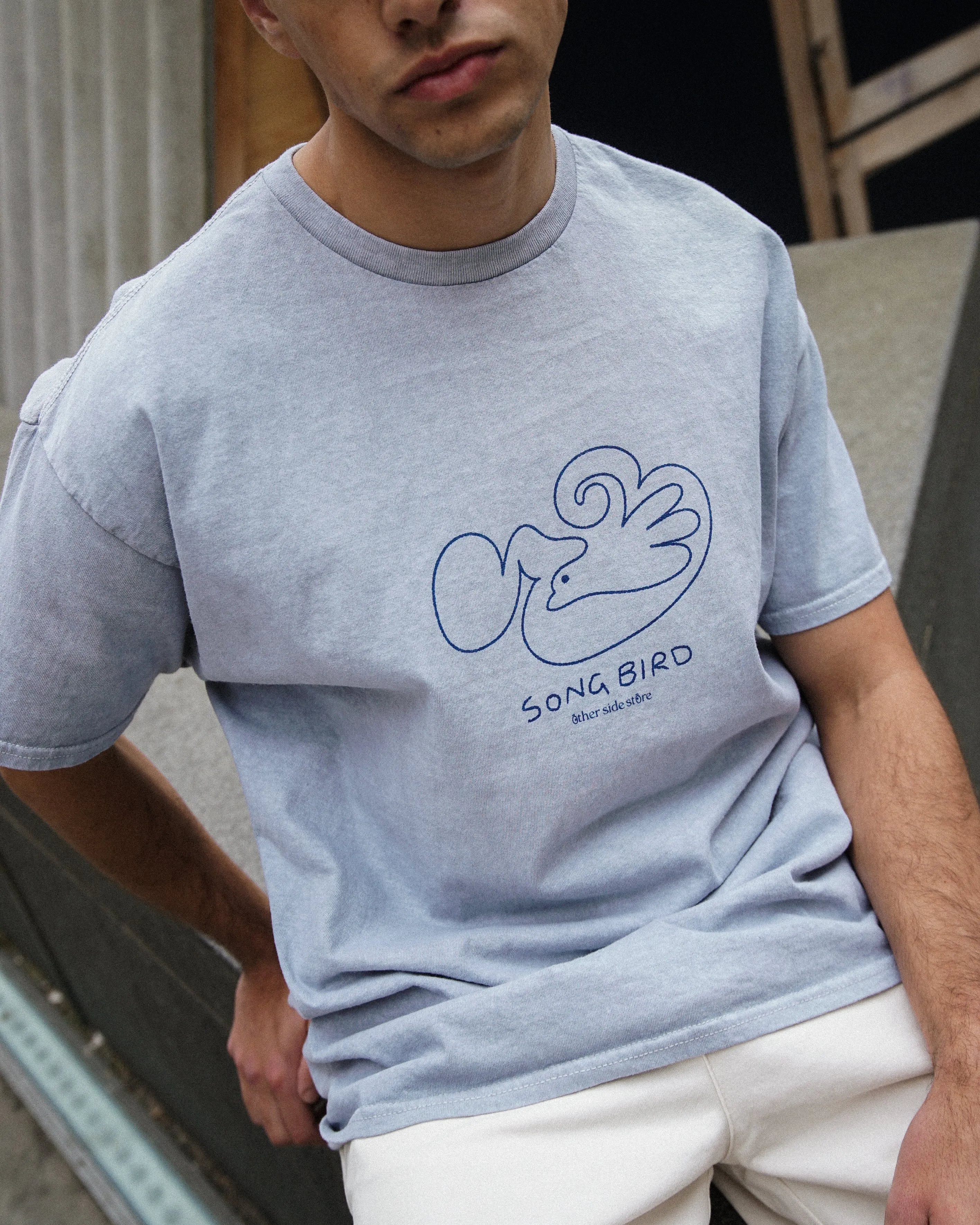 Other Side Store 'Song Bird' Vintage Washed Tee -