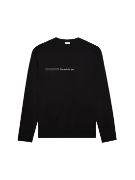 PANGAIA LAB Infinited Fiber Long Sleeve T-shirt—black