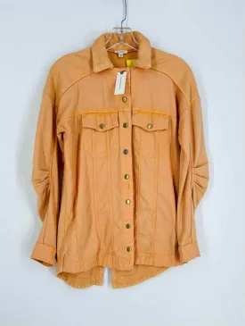 Pilcro Size XXS Peach Paneled Solid NEW Jackets Jacket