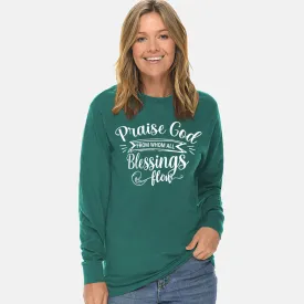 Praise God From Whom All Blessings Flow Unisex Long Sleeve T Shirt